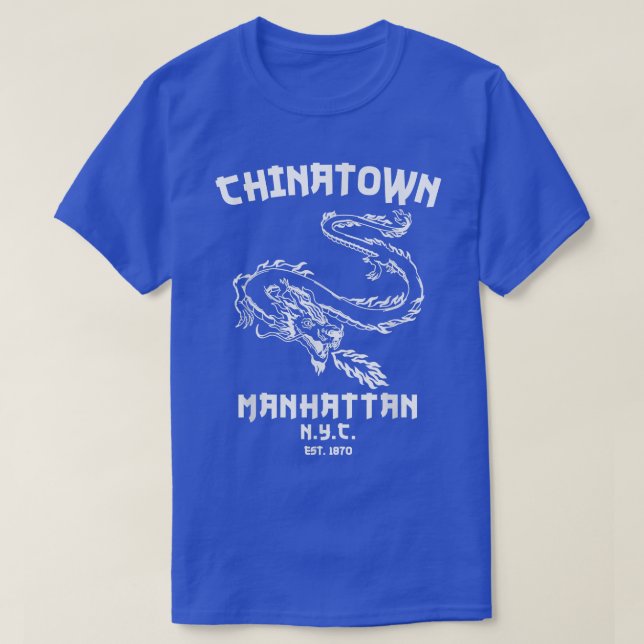 Manhattan New York Chinatown Chinese Lower East Si T Shirt (Design framsida)