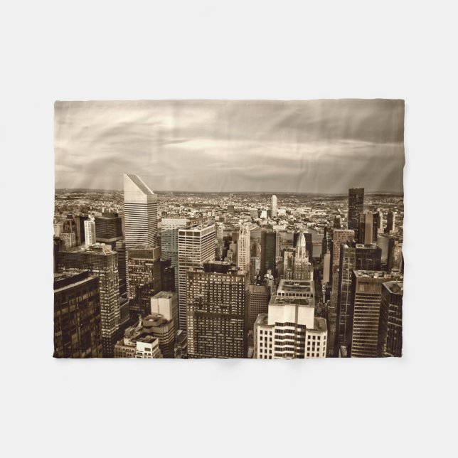 Manhattan New York City Fleecefilt (Framsidan (Horisontell))