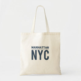 Manhattan New York City grannborhoods Tote Bag Tygkasse