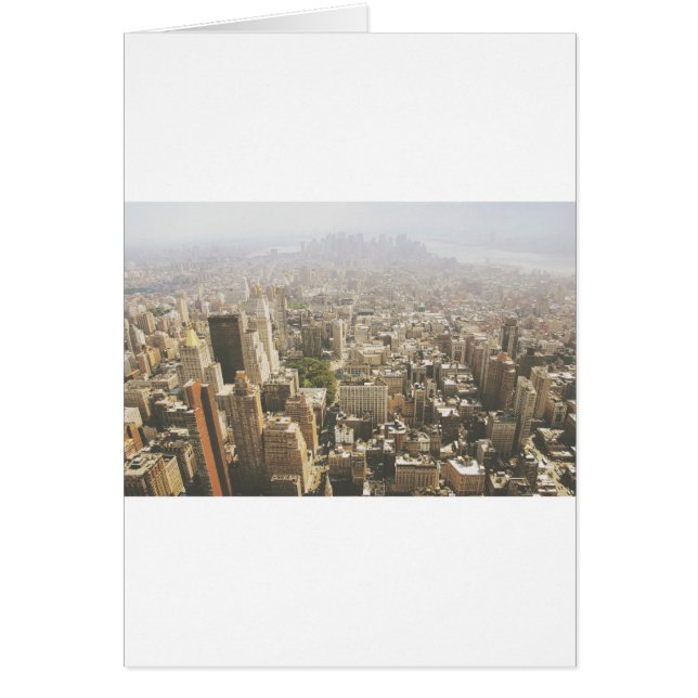 Manhattan New York City Hälsningskort (Framsidan)