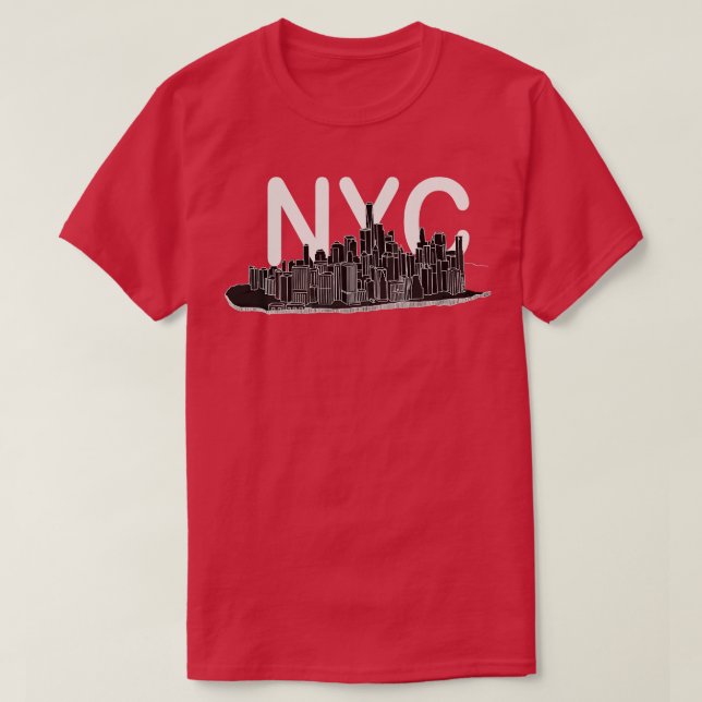 Manhattan New York City Light T Shirt (Design framsida)
