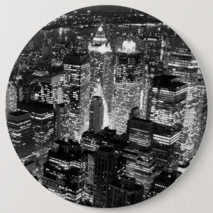 Manhattan New York City Night Black & White Knapp
