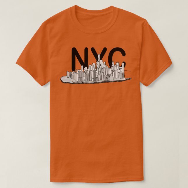 Manhattan New York City T Shirt (Design framsida)