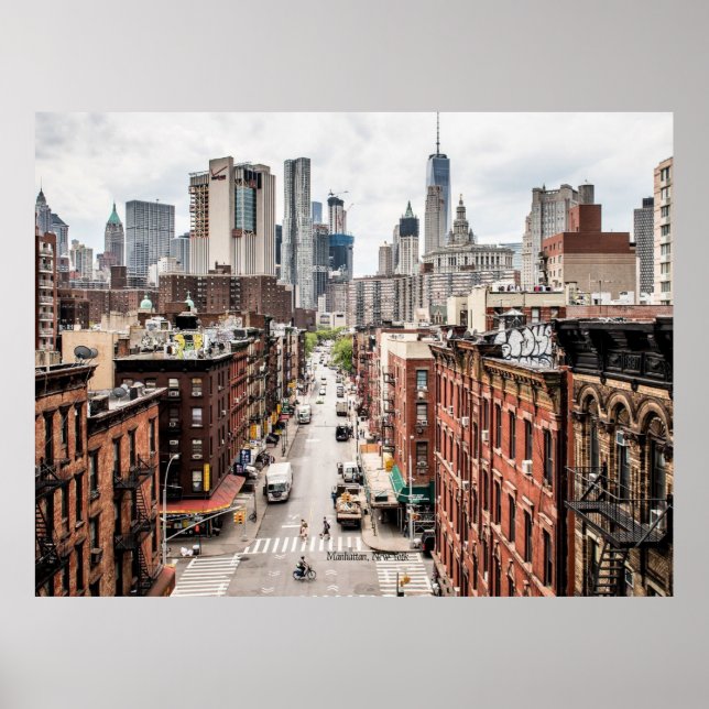 Manhattan, New York cityscape-fotografi Poster (Framsidan)