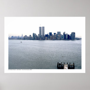 Manhattan - New York horisont, Februari 2000 Poster