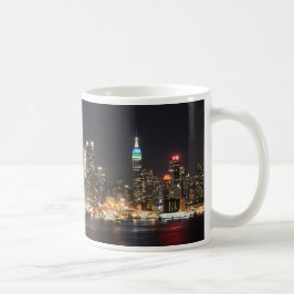 Manhattan New York horisontnatt Kaffemugg
