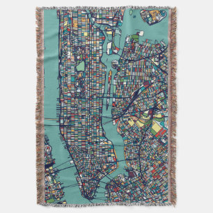 Manhattan New York karta Filt