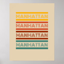 Manhattan New York, Retro Design