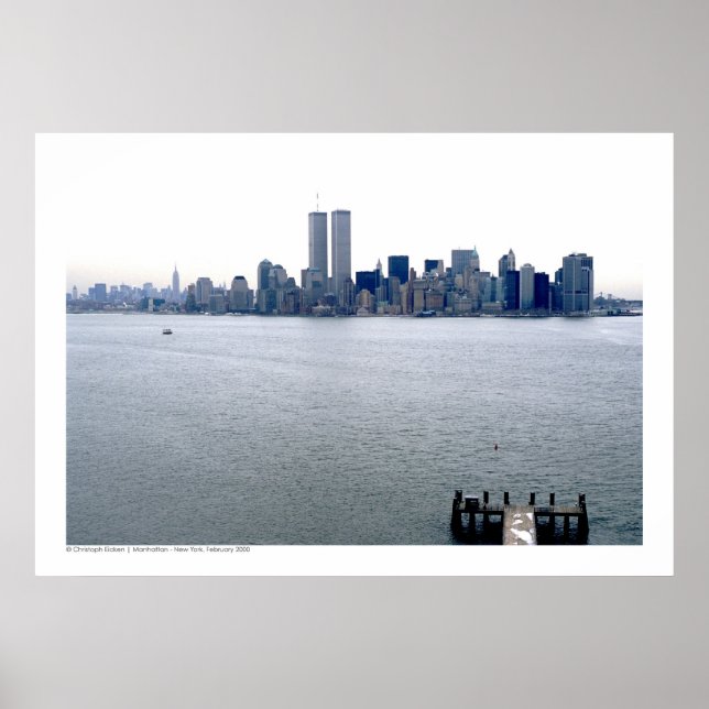 Manhattan - New York Skyline, februari 2000 Poster (Framsidan)