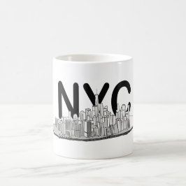 Manhattan New York Skyline Kaffemugg