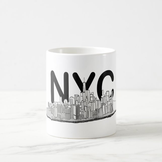 Manhattan New York Skyline Kaffemugg (Center)