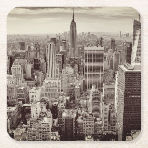 Manhattan, New York Underlägg Papper Kvadrat