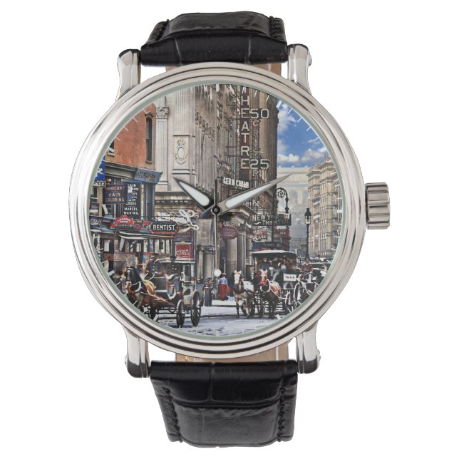 Manhattan NY – Long Acre Square New York c1905 Armbandsur (Framsida)