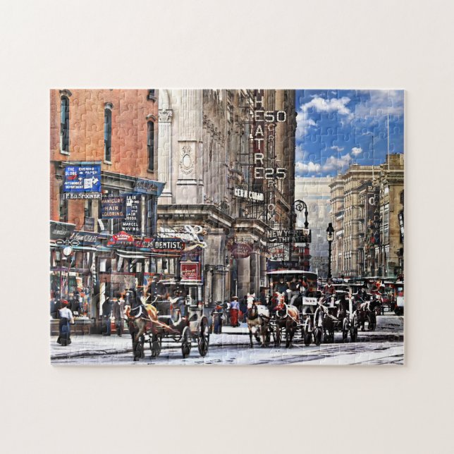 Manhattan NY – Long Acre Square New York c1905 Pussel (Horisontell)
