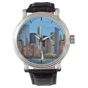 Manhattan NY - Segelbåt av Manhattan Skyline Armbandsur