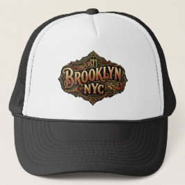 Manhattan Nyc Est 1624 Guld Filigran Stadssiluett Keps