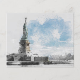 Manhattan Nyc Liberty Statue Flygblad