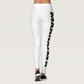 Manhattan NYC mode, NY-typografi Leggings