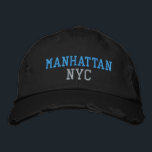 MANHATTAN NYC Turcos Rosa Black Vintage Stil Broderad Keps<br><div class="desc">BROOKLYN NYC Turquise och Rosa embroidery on Black distled vintage stil bomull hat. Embroidery är anpassade till andra färg-alternativ genom att klicka på knappen "Redigera design" verktyg. Du kan också välja färg på huvudobjektssidan.</div>