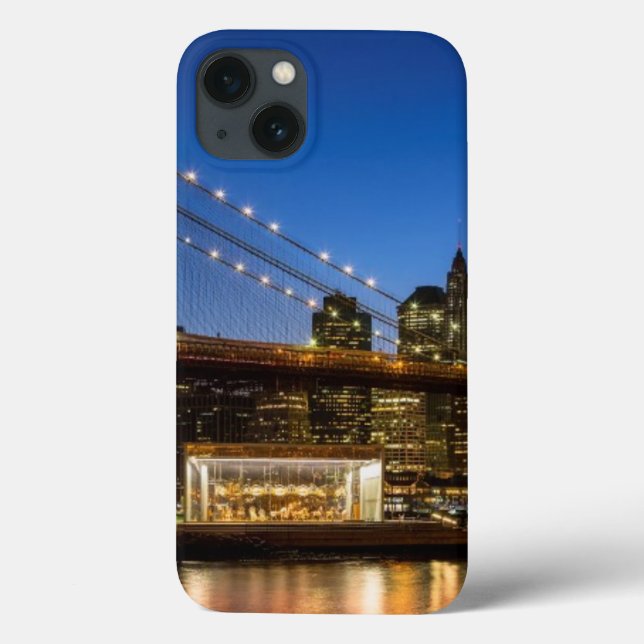 Manhattan och Brooklyn Bridge vid dusk (Baksida)