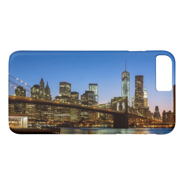 Manhattan och Brooklyn överbryggar på skymningen Case-Mate iPhone Skal (Baksida (horisontal))