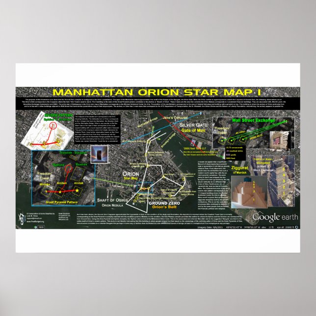 Manhattan Orion Star Karta 1 Poster (Framsidan)