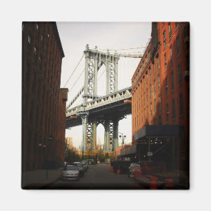 Manhattan överbryggar, en gata beskådar magnet