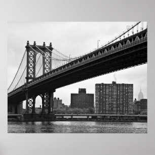 Manhattan överbryggar i New York City Poster