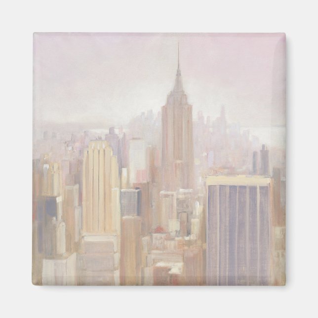Manhattan på Mist | New York City Magnet (Framsidan)