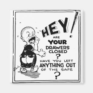 Manhattan Project Secdential Warning Magnet