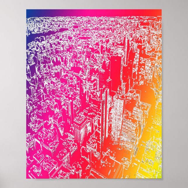 Manhattan rainbow poster (Framsidan)
