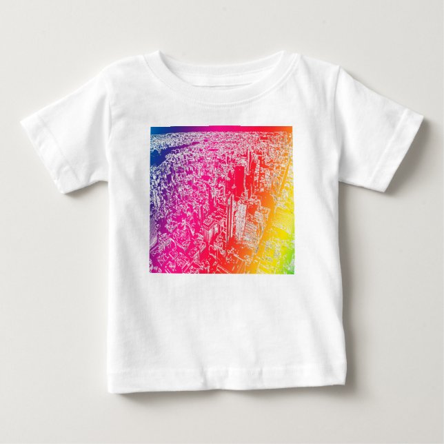 Manhattan rainbow t shirt (Framsida)
