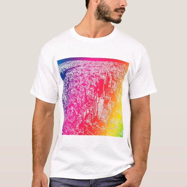 Manhattan rainbow t shirt (Framsida)