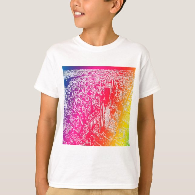 Manhattan rainbow t shirt (Framsida)