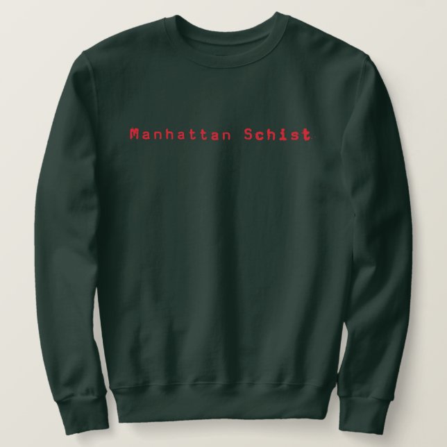 Manhattan Schist - Helgdag/julsötare Lång Ärmad Tröja (Design framsida)