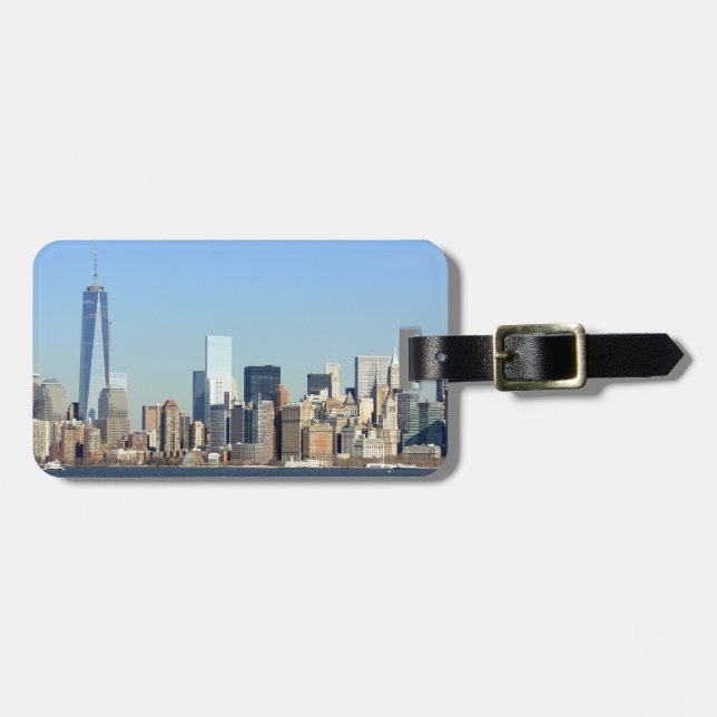 Manhattan siluett New York City Bagagebricka (Horisontell Framsida)