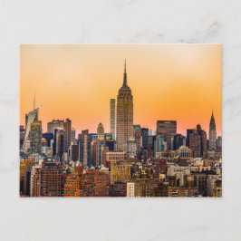 MANHATTAN SKYLINE AT SUNSET, NEW YORK, USA VYKORT