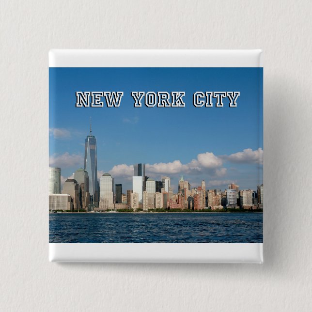 Manhattan Skyline New York City USA Knapp (Framsida)