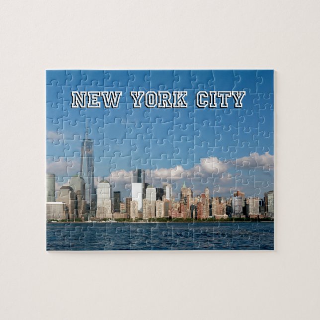 Manhattan Skyline New York City USA Pussel (Horisontell)
