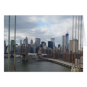 Manhattan Skyline New York Hälsningskort