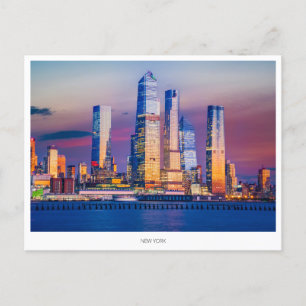 Manhattan skyline, New York Helgdag Postcard Helg Vykort