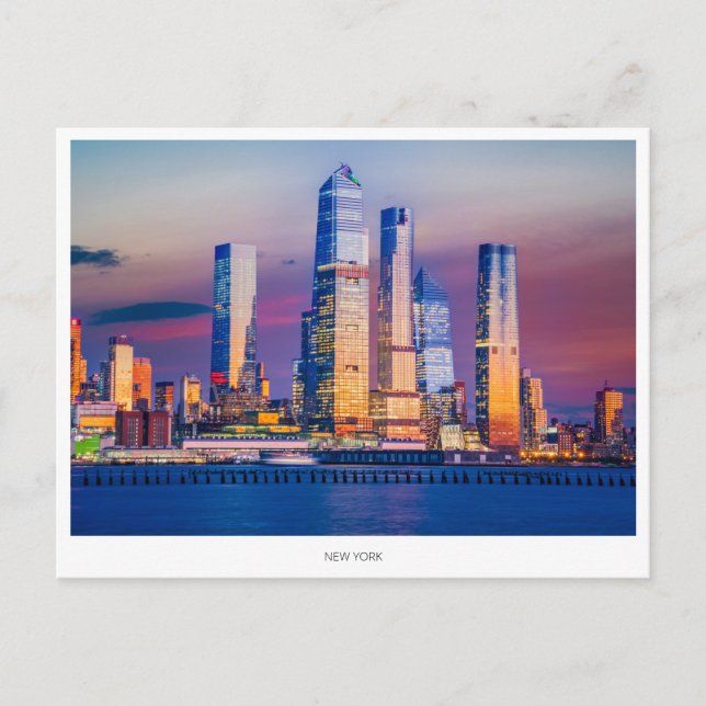 Manhattan skyline, New York Helgdag Postcard Helg Vykort (Framsida)