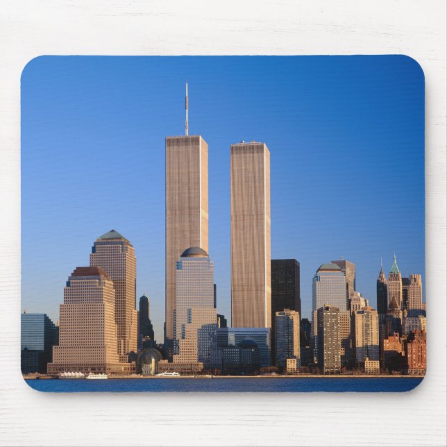 Manhattan Skyline och Hudson River, New York, 2 Musmatta (Framsidan)