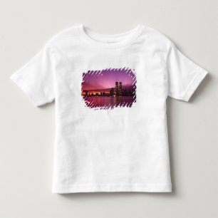 Manhattan Skyline och Hudsonfloden, New York, T-shirt