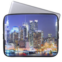 Manhattan Skyline på Night