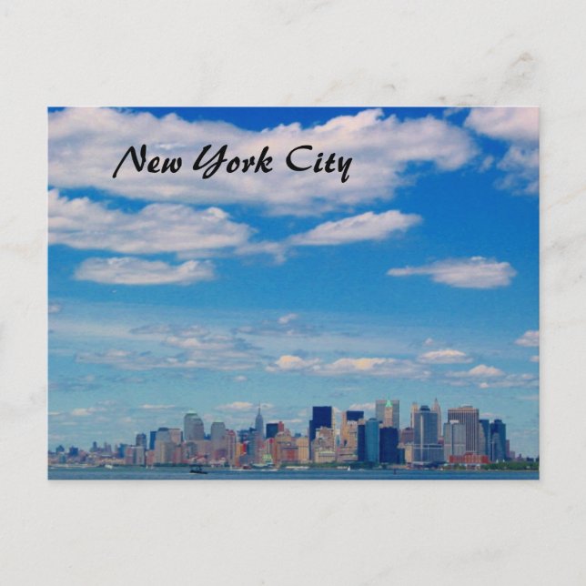 manhattan skyline vykort (Framsida)