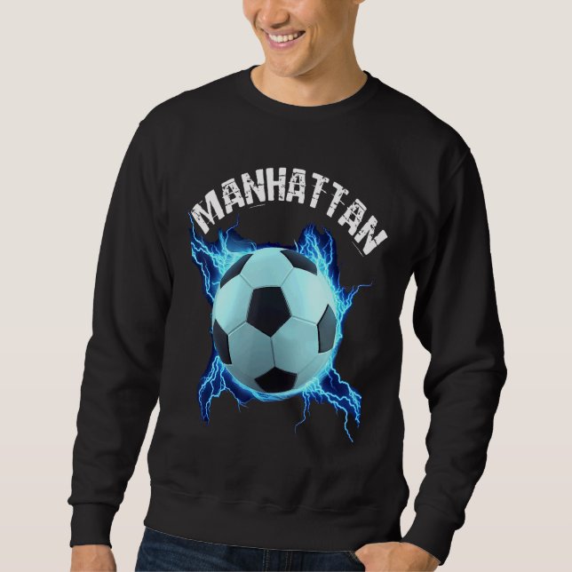 Manhattan Soccer Lång Ärmad Tröja (Framsida)
