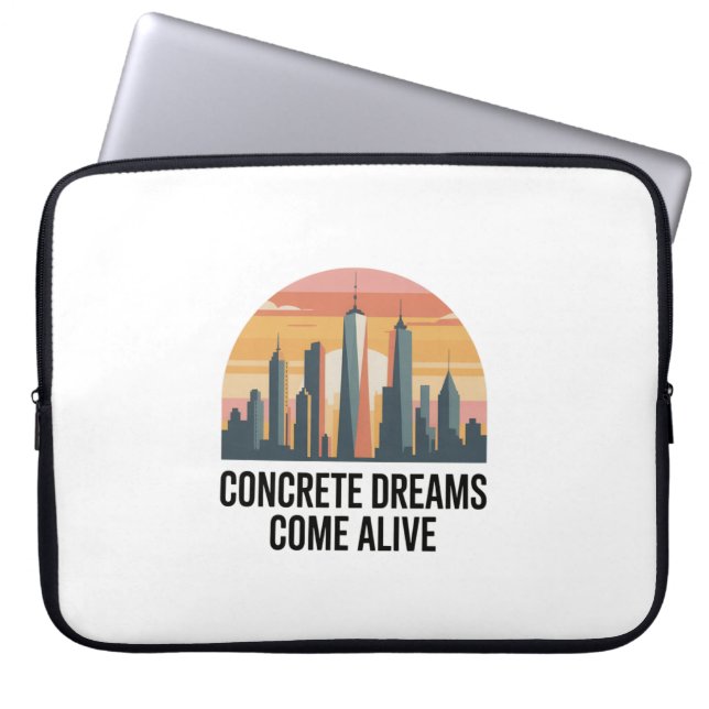 Manhattan State of Mind New York Laptop Fodral (Framsidan)
