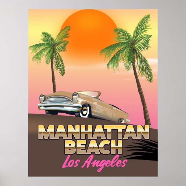 Manhattan strand Los Angeles Poster (Framsidan)