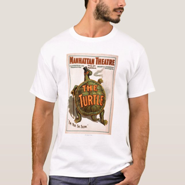 Manhattan Theatre New York Broadway sköldpaddan T Shirt (Framsida)